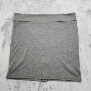 Merona Skirt Womens 1 Black White Houndstooth Pencil Mini Back Zip Stretch